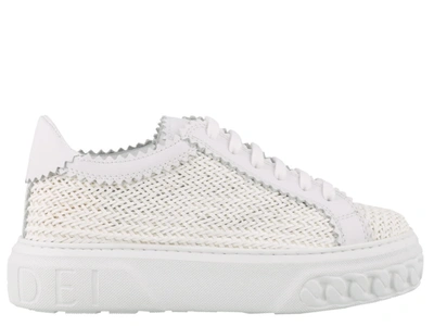 Shop Casadei Off Road Sneakers In Bianco