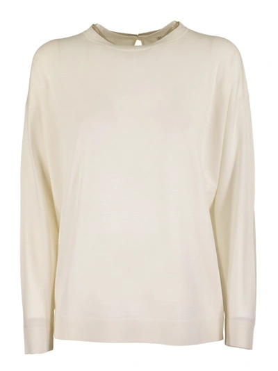 Shop Brunello Cucinelli Wooland Cashmere Sweater In White
