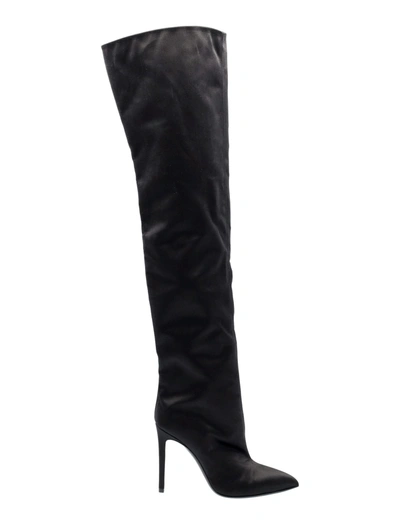 Shop Paris Texas Stiletto Over The Knee Boot In Black