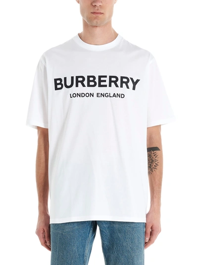 Shop Burberry Letchford T-shirt In White