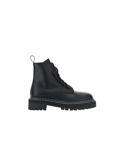Shop Proenza Schouler Combat Boots In Black