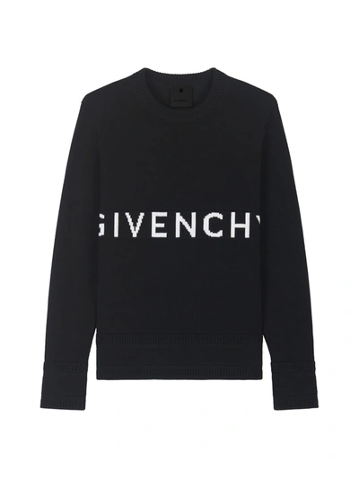 Shop Givenchy 4g Crew Neck Sweater In Black