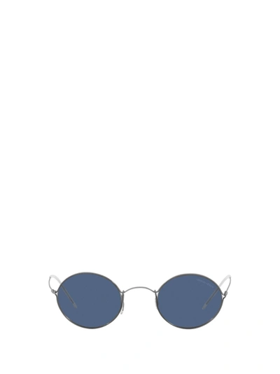 Shop Giorgio Armani Ar6115t Grey Sunglasses