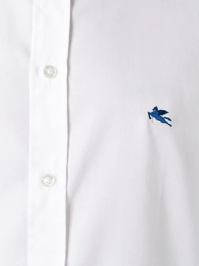 Shop Etro Button Down Shirt In White