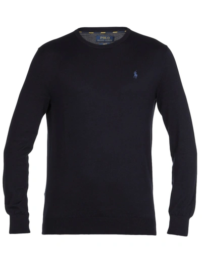 Shop Ralph Lauren Cotton Sweater In Hunter Navy