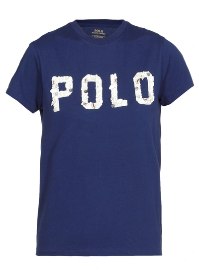 Shop Polo Ralph Lauren Cotton T-shirt  In Blue