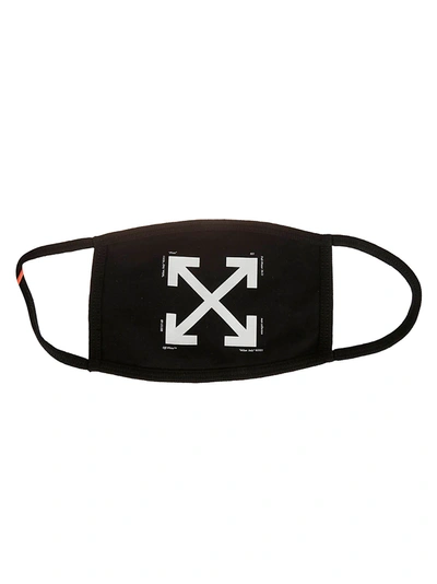 Shop Off-white Arrow Face Mask In Nero/bianco
