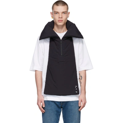 Shop Off-white Black Padded 3d Zip Scarf In Black/white