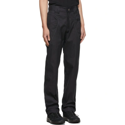 Shop Affxwrks Black Work Pants In Soft Black