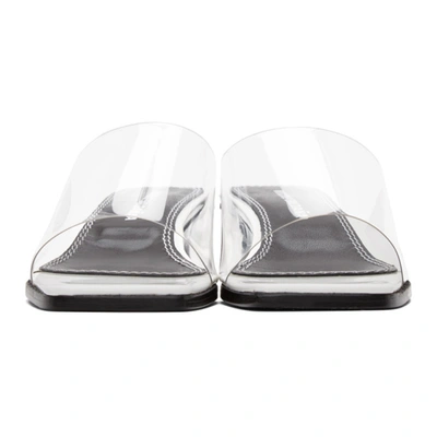 Shop Nicole Saldaã±a Ssense Exclusive Transparent Sarah Heeled Sandals In Clear Vinyl