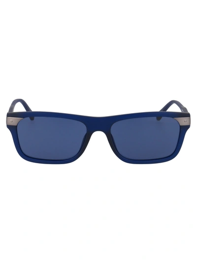 Shop Calvin Klein Jeans Est.1978 Ckj20504s Sunglasses In 400 Matte Crystal Blue