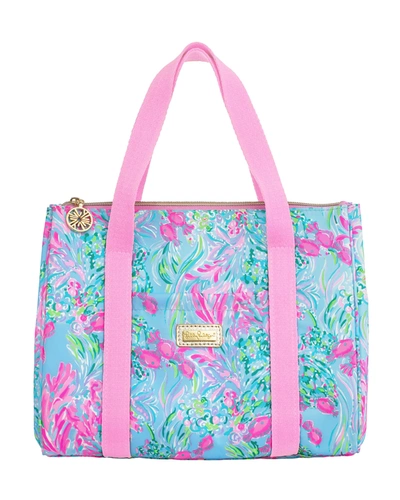 Shop Lilly Pulitzer Best Fishes Lunch Cooler Tote In Light Blue