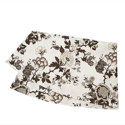 Shop Tory Burch Happy Times Bouquet Round Tablecloth, 132" In Brown