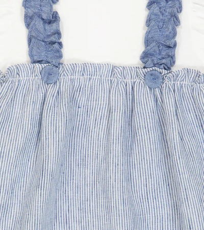 Il Gufo Baby Cotton Onesie In Blue