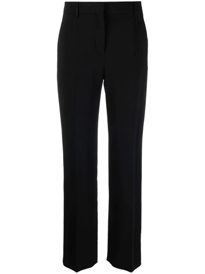 Shop Alberta Ferretti Straight-leg Trousers In Black