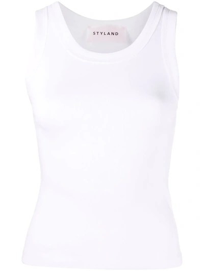 Shop Styland Organic Cotton Vest In White