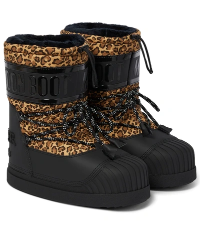 Moncler Padded And Lined Moon Boot Shedir Snow Boots - Atterley In Black |  ModeSens