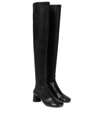 Shop Proenza Schouler Leather Over-the-knee Boots In Black
