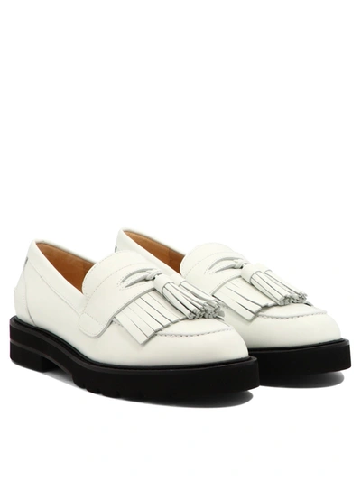 Shop Stuart Weitzman "mila Lift" Loafers In White