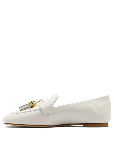 Shop Stuart Weitzman "wylie Signature" Loafers In White