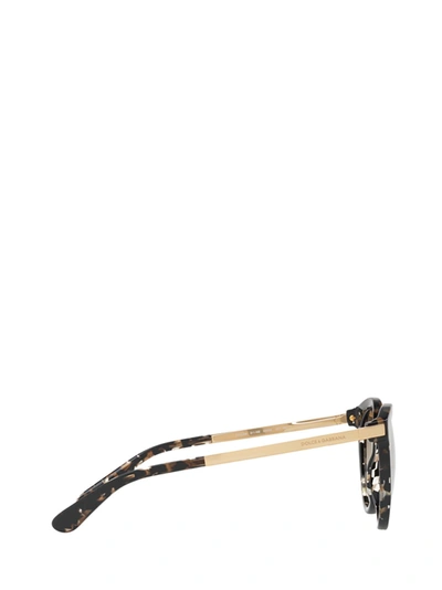 Shop Dolce & Gabbana Eyewear Sunglasses In Cube Black / Gold