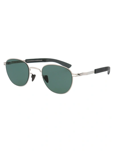 Shop Mykita Optical In 245 Mh3 Silver/storm Grey|neophan Solid