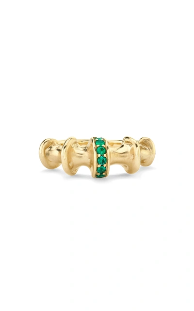 Shop Vram 18k Yellow Gold Chrona I Emerald Ring