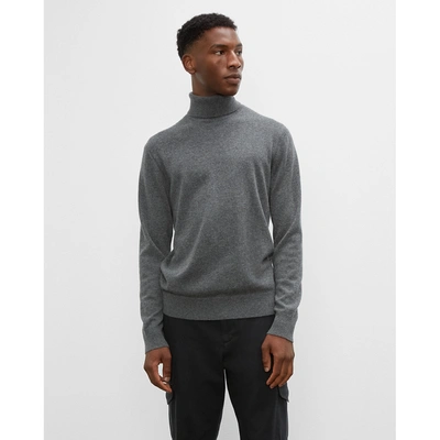 Shop Club Monaco Core Cashmere Turtleneck Sweater In Dark Grey