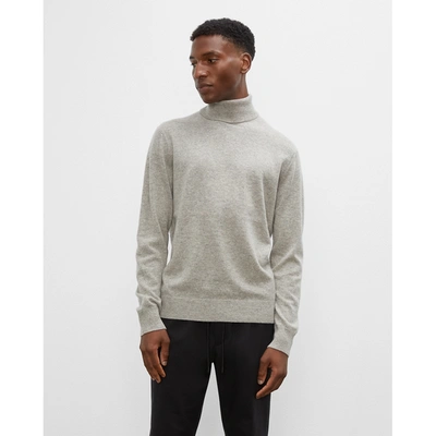 Shop Club Monaco Core Cashmere Turtleneck Sweater In Light Grey