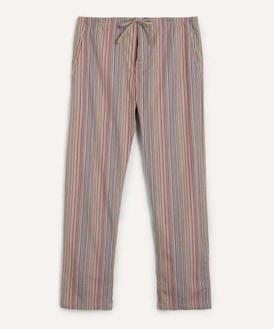 Shop Paul Smith Mens Signature Stripe Pyjama Bottoms In Multicoloured