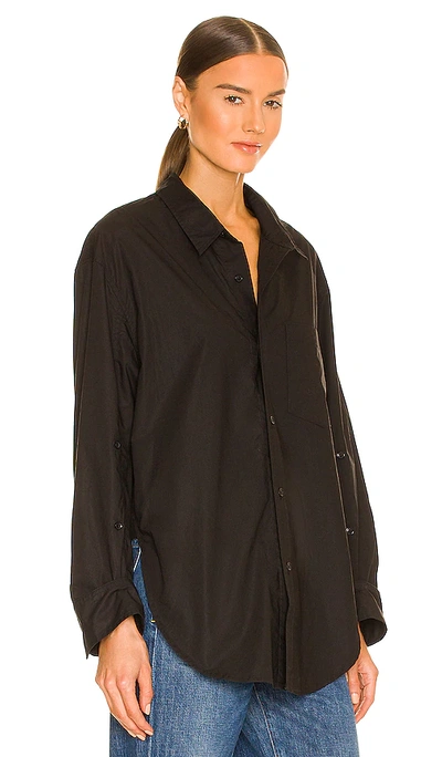 Citizen Of Humanity Kayla Long Sleeve Button Down Shirt In Black