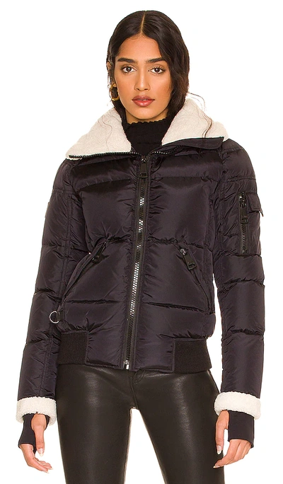 Shop Sam Nikki Shearling Lined Jacket In Matte Black