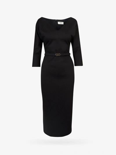 Shop Fendi Dress In Black