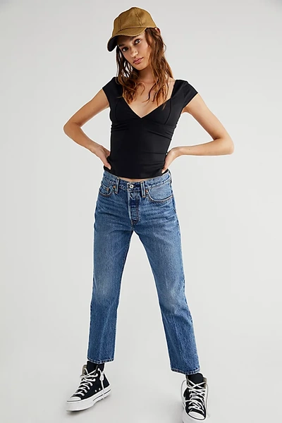 Levi's 501 Crop Jeans In Square One | ModeSens