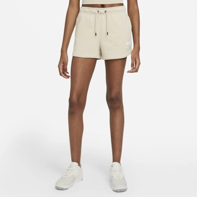 Shop Nike Women's  Sportswear Essential French Terry Shorts In Brown