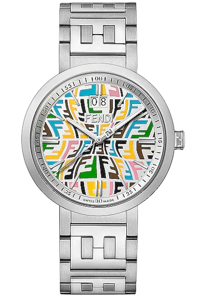 Shop Fendi Forever  39mm Watch In Stainless Steel