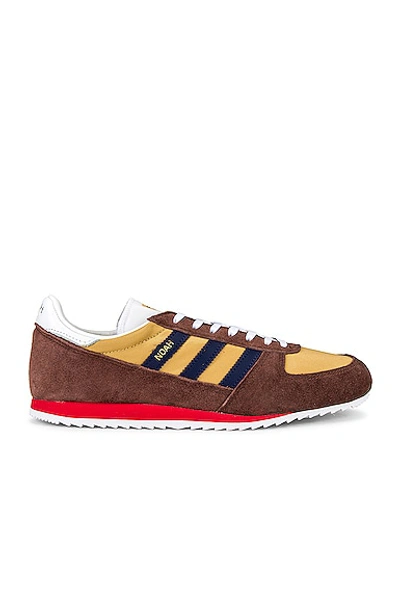 Shop Adidas X Noah Vintage Runner In Brown  Collegiate Gold & Dark Blue