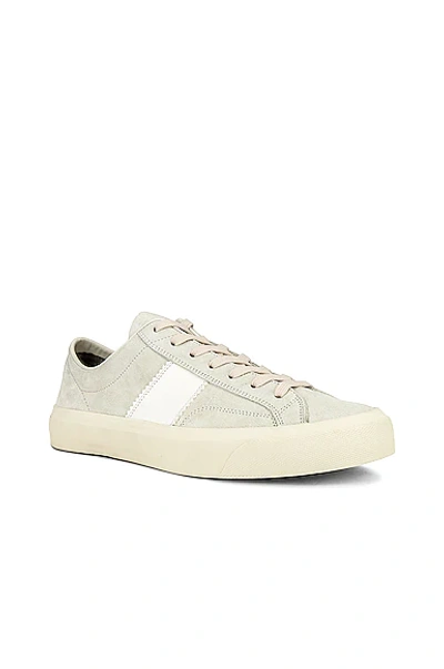 Shop Tom Ford Low Top Cambridge Sneakers In Marmo