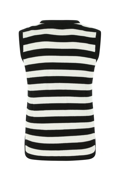 Ferragamo Stripe-pattern Virgin-wool Vest