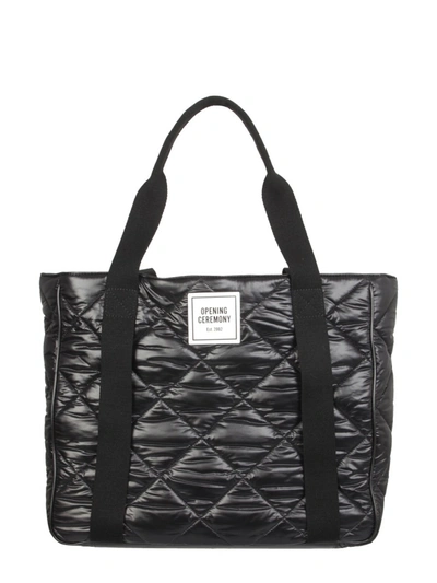 Shop Opening Ceremony Logo Patched Tote Bag In Black
