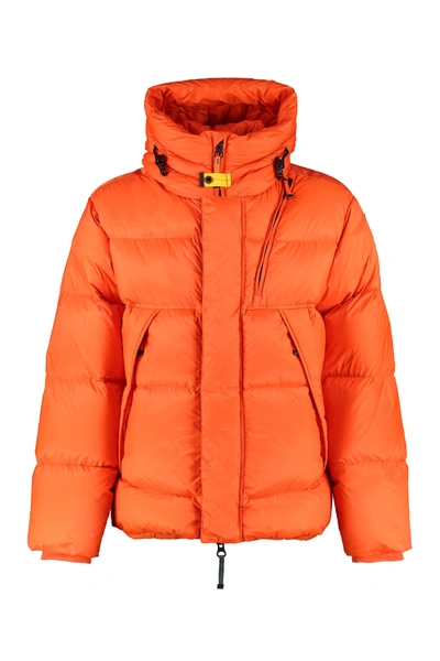 Shop Parajumpers Cloud Zipped Down Jacket In Orange