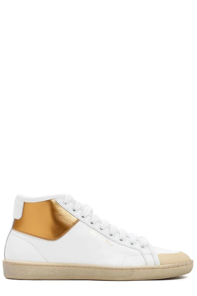 Shop Saint Laurent Court Classic Lace In White