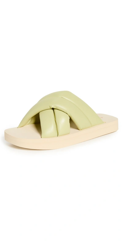 Shop Proenza Schouler Float Padded Sandals In Pale Green
