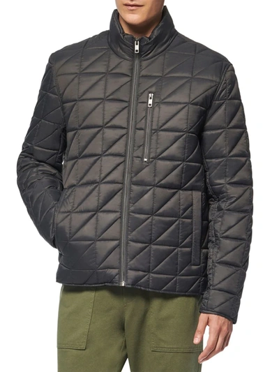 Shop Marc New York Men's Brompton Faux Shearling-lined Quilted Jacket In Grey