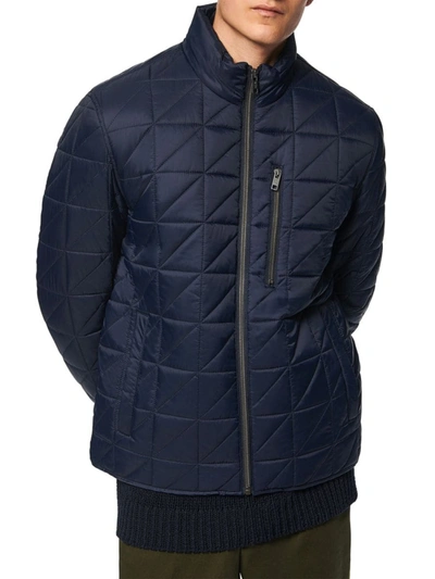 Shop Marc New York Men's Brompton Faux Shearling-lined Quilted Jacket In Ink