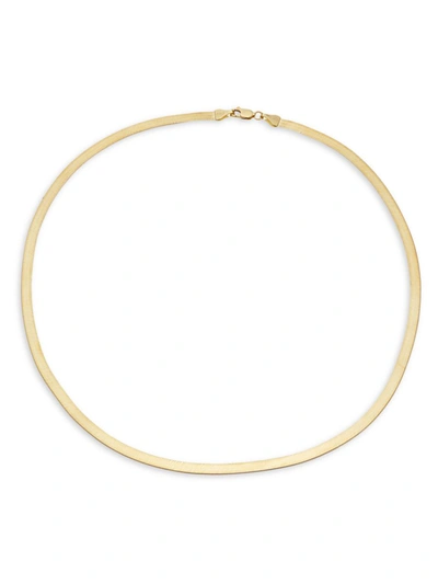 Shop Saks Fifth Avenue Women's 14k Yellow Gold Herringbone Chain Necklace/18"
