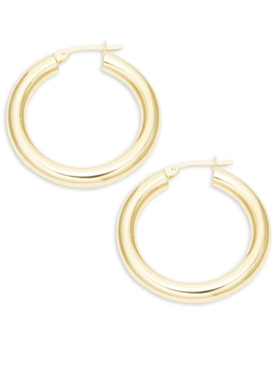 Saks Fifth Avenue Women's 14k Yellow Gold Hoop Earrings/1.25" In Yellow Gold