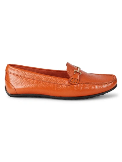 良品 イタリア製 Saks fifth Avenue 10.5 レザーローファー Saks Fifth Avenue Women's Leather Driving Bit Loafers In
