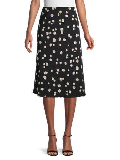 Shop Sanctuary Printed Skirt In Black Daisy