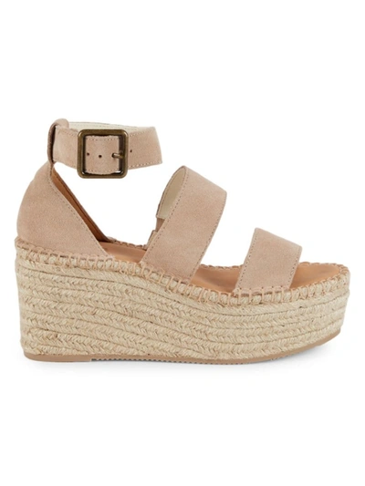 Shop Soludos Women's Palma Suede Espadrille Platform Sandals In Blush
